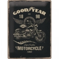 Blechschild - GOODYEAR EST 1898 - MOTORCYCLE
