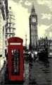 Design Velours Teppich -  LONDON MIT TELEFONZELLE