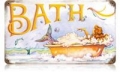 Nostalgie Blechschild - BATH - MIT MEERJUNGFRAU