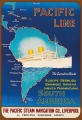 Blechschild - PACIFIC LINE SOUTH AMERICA