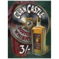 Nostalgie Blechschild - CLAN CASTLE SCOTCH WHISKEY