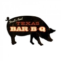 Blechschild - TEXAS BAR-B-Q MIT SCHWEIN