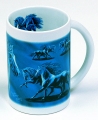 Designertasse - PFERDE - RAYS BLUE FANDANGO