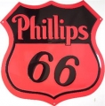 Nostalgie Blechschild - PHILLIPS 66 - ROUTE 66 - ROT
