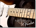 Blechschild - FENDER GUITAR - BUILT TO INSPIRE