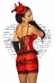 Bild 2 von CORSAGE - CABARET - ROT/SCHWARZ - IN DIV. GRÖSSEN