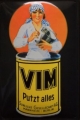 Nostalgie Blechschild - VIM PUTZT ALLES